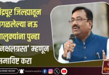 चंद्रपूर जिल्ह्यातून वगळलेल्या नऊ तालुक्यांना पुन्हा ‘नक्षलग्रस्त’ म्हणून समाविष्ट करा